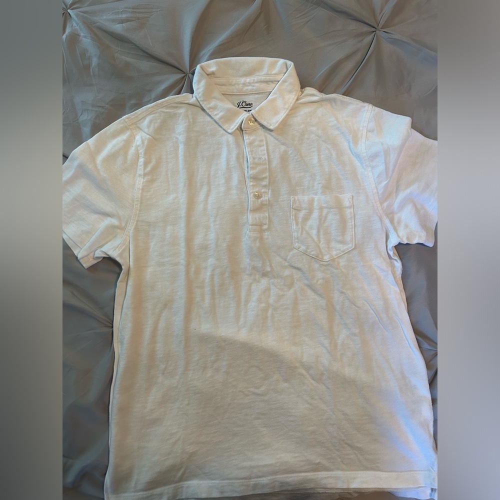 White J. Crew polo size medium